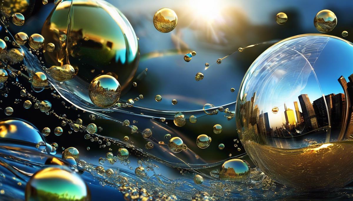 Image illustrating financial markets and bubbles